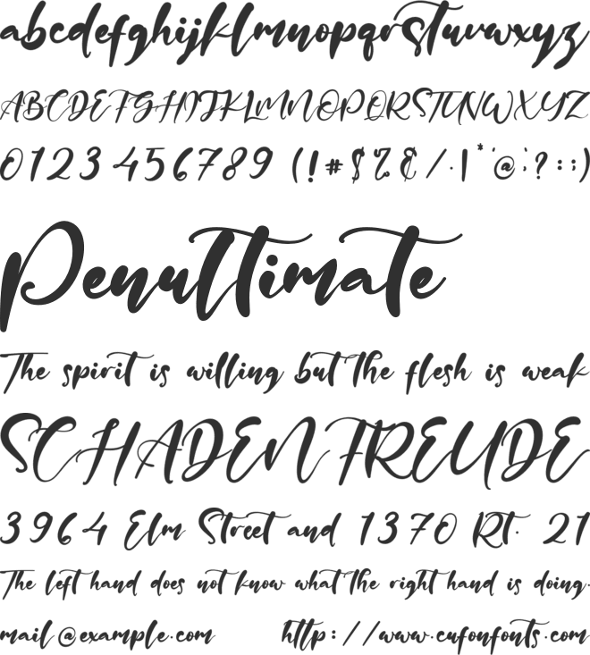 Kindness Abstract font preview