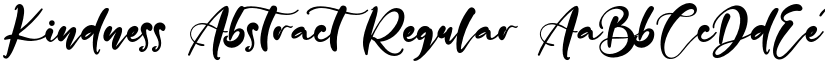 Kindness Abstract Regular font