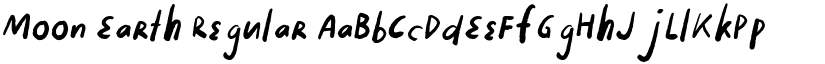 Moon Earth Regular font