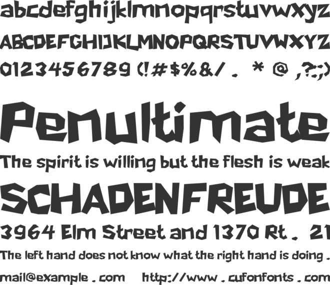 Kultros font preview