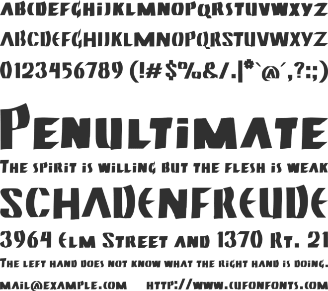 Neuland font preview