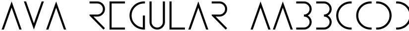 AVA Regular font