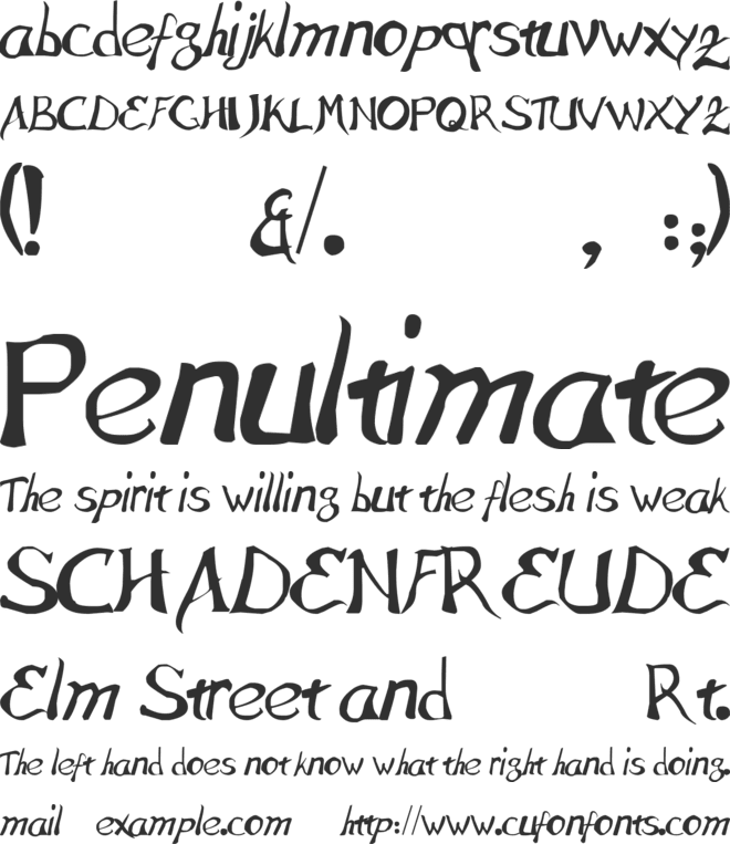 Interes font preview