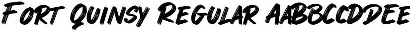 Fort Quinsy Regular font