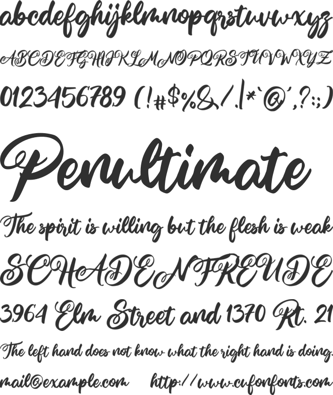 Smaching the Quakish font preview