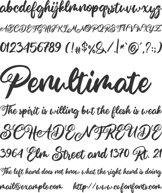 Smaching the Quakish font preview