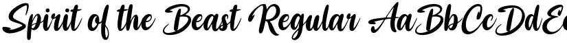 Spirit of the Beast Regular font