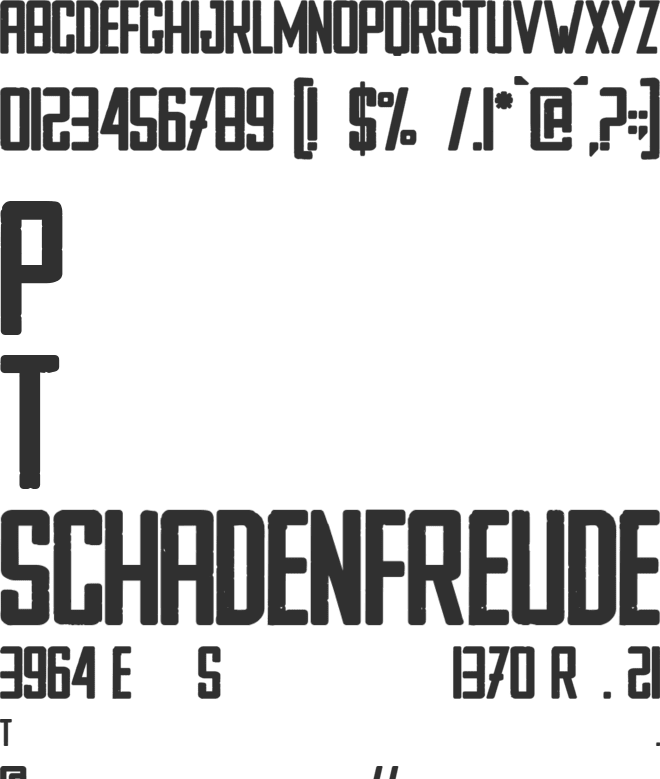 ZOMBIE GARDEN PARTY font preview