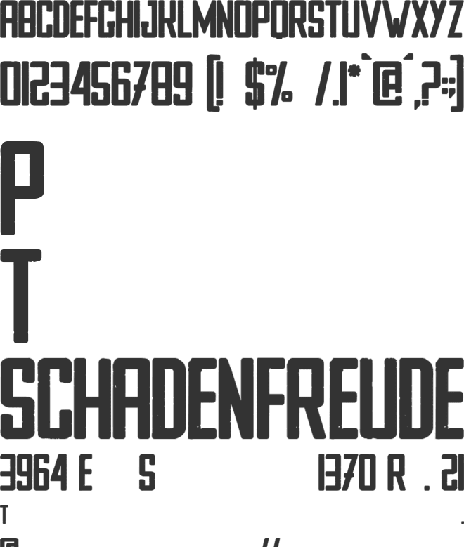 ZOMBIE GARDEN PARTY font preview