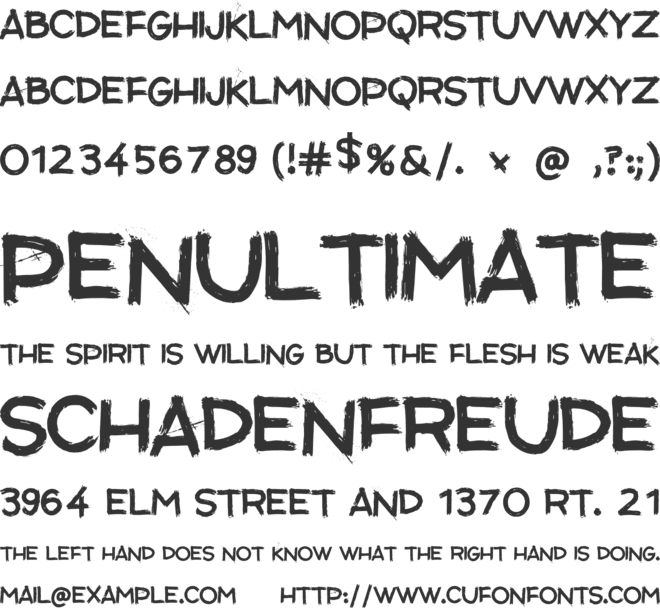 TANKTYPE font preview