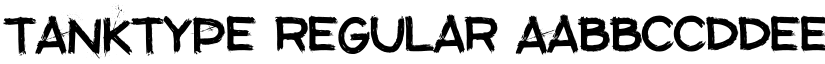 TANKTYPE Regular font