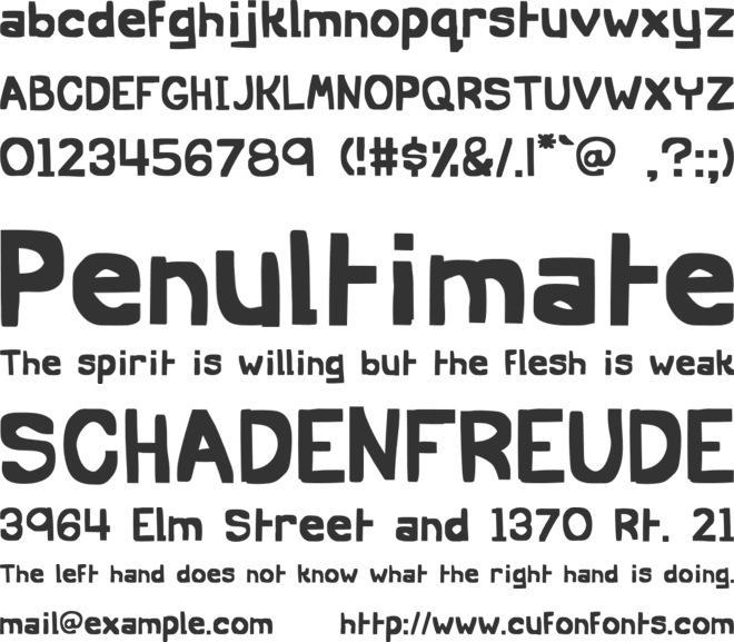 Anglerhand font preview