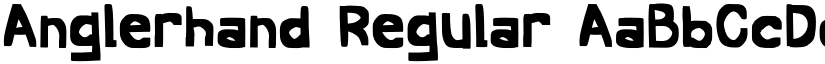 Anglerhand Regular font