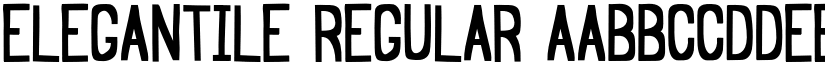 Elegantile Regular font