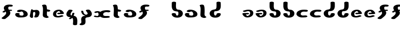 FonteZyxTof Bold font