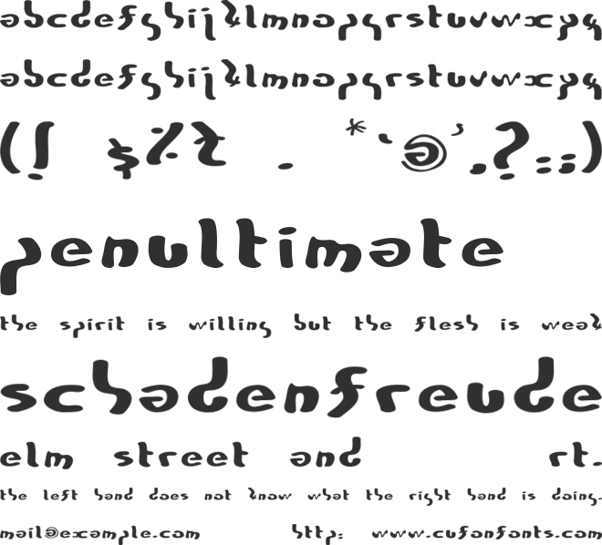ZyxTof font preview