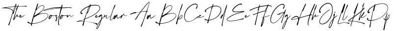 The Boston Regular font