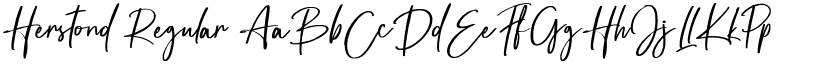Herstond Regular font