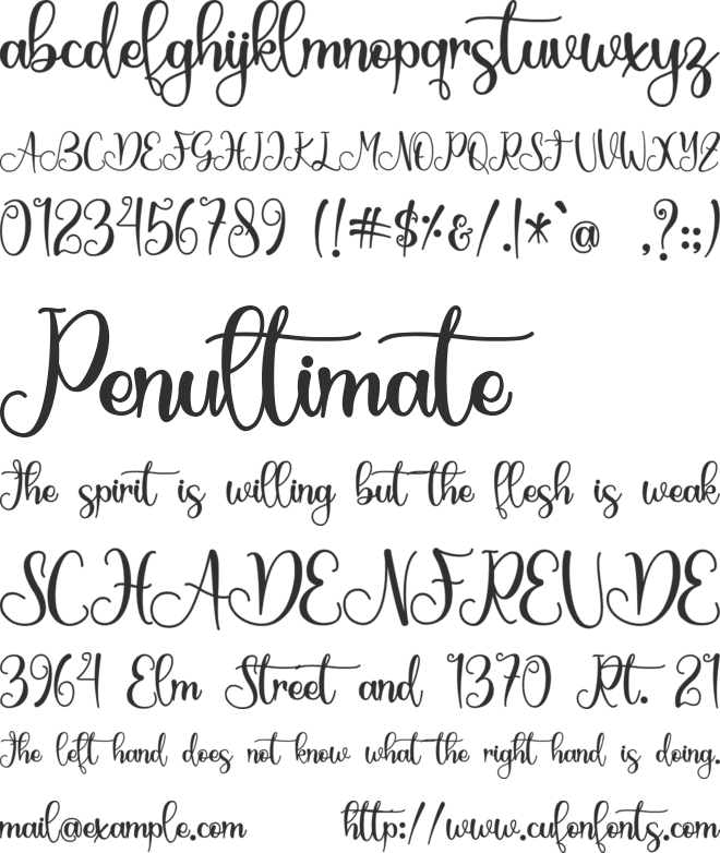 Springbee - Personal Use font preview