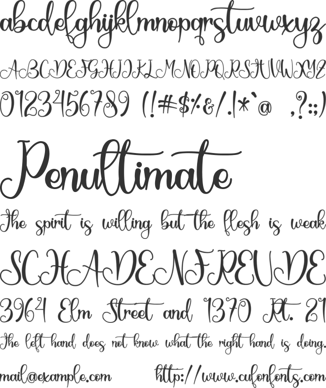 Springbee - Personal Use font preview