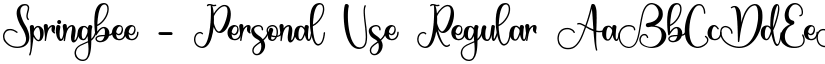 Springbee - Personal Use Regular font