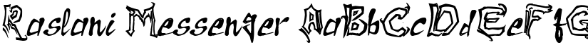 Raslani Messenger font