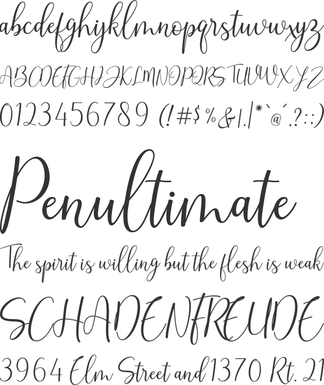 Brittensy font preview