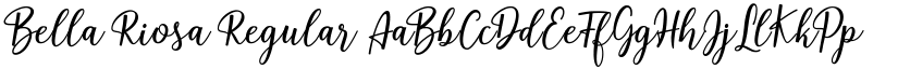 Bella Riosa Regular font