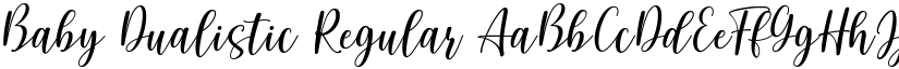 Baby Dualistic Regular font