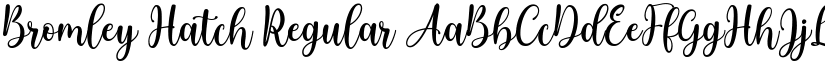 Bromley Hatch font download