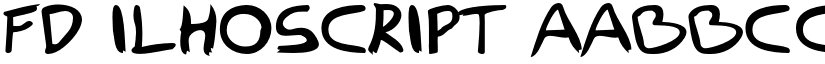 FD Ilhoscript font download