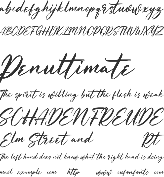 Goryfitts Free font preview
