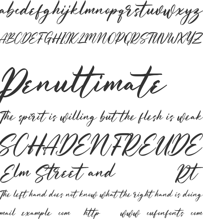 Goryfitts Free font preview