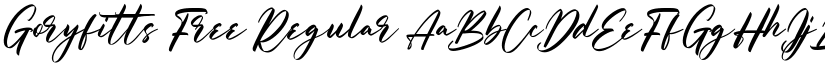 Goryfitts Free Regular font