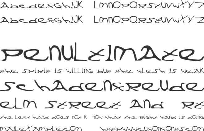 Division X font preview