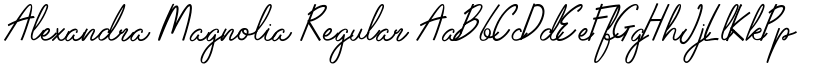 Alexandra Magnolia font download