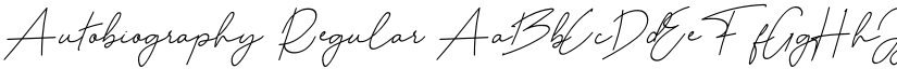 Autobiography Regular font