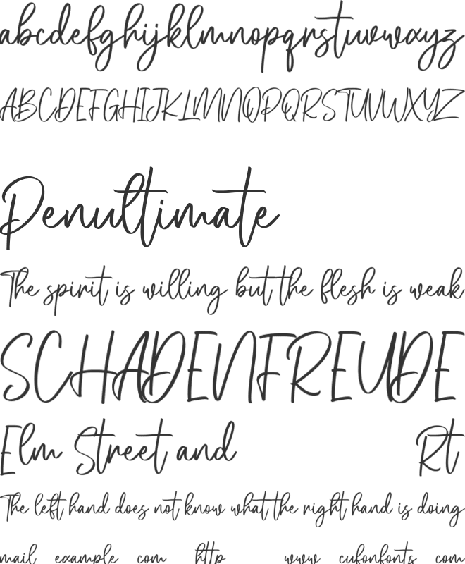 Melly Hailey Free font preview