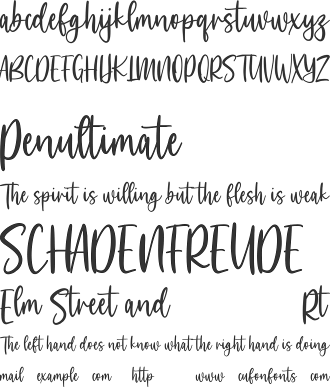 Skyeeloft Free font preview