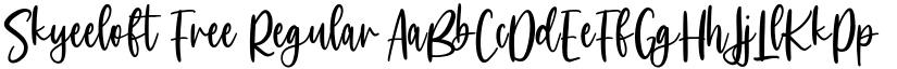 Skyeeloft Free Regular font