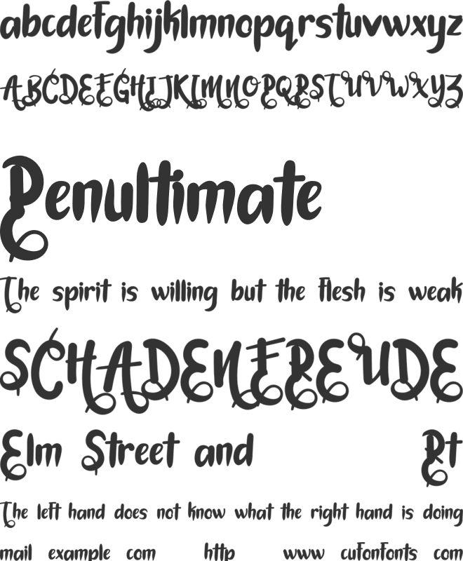 Lodhangke Market font preview