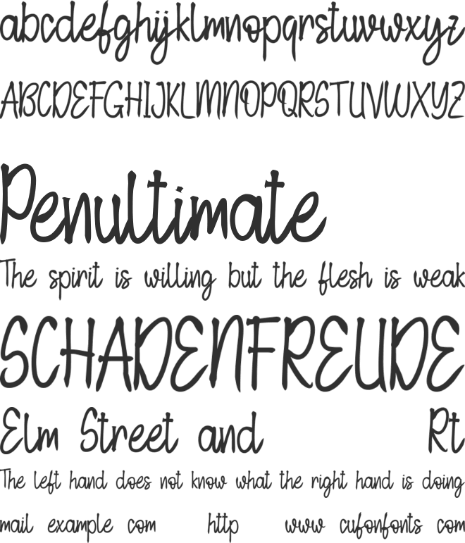 Motherblood - Personal Use font preview