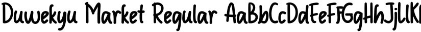Duwekyu Market Regular font