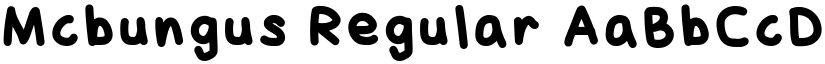 Mcbungus Regular font