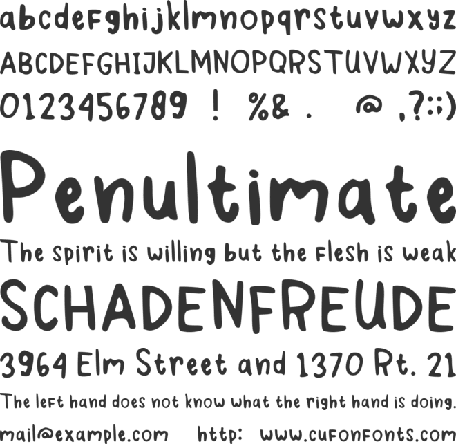 Mirsyiii font preview