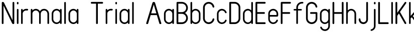 Nirmala Trial font