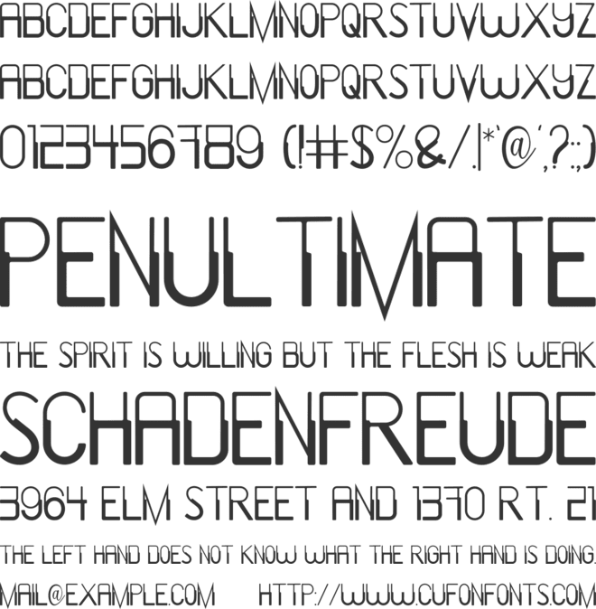 Malachite font preview