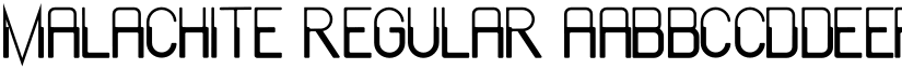 Malachite Regular font