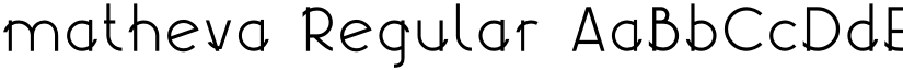 matheva Regular font