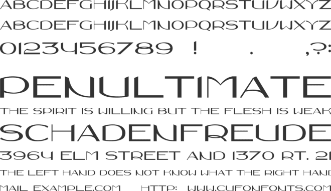 Novoposelensky font preview